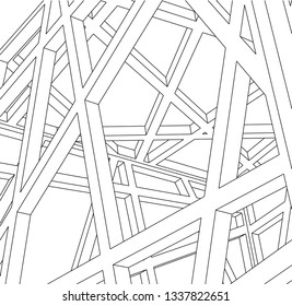 structure building construction. Industrial background