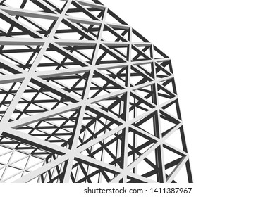 Structure building construction. Industrial background