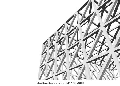 Structure building construction. Industrial background
