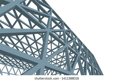 Structure building construction. Industrial background