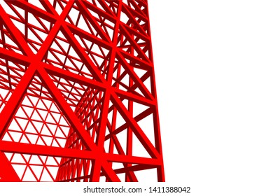 Structure building construction. Industrial background