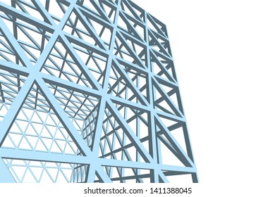 Structure building construction. Industrial background