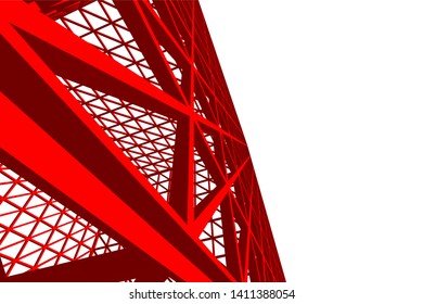 Structure building construction. Industrial background
