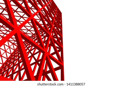 Structure building construction. Industrial background