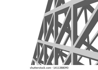 Structure building construction. Industrial background