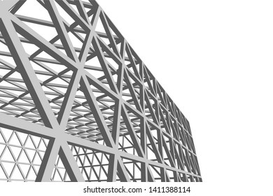 Structure building construction. Industrial background