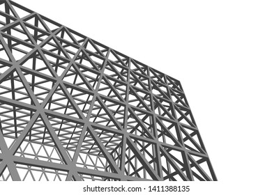 Structure building construction. Industrial background