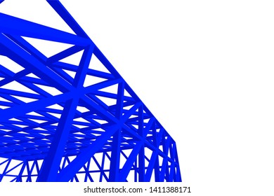 Structure building construction. Industrial background