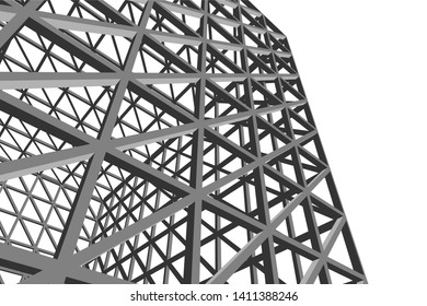 Structure building construction. Industrial background