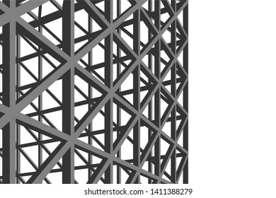 Structure building construction. Industrial background