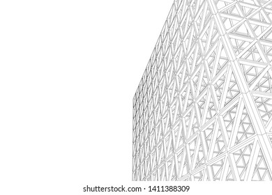 Structure building construction. Industrial background