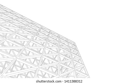 Structure building construction. Industrial background