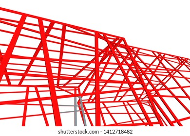 structure building construction. Industrial background
