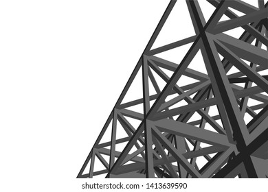 Structure building construction. Industrial background