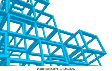 Structure building construction. Industrial background
