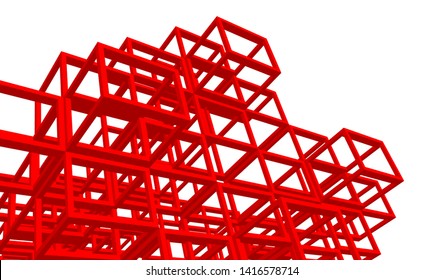 Structure building construction. Industrial background