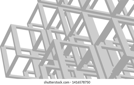 Structure building construction. Industrial background