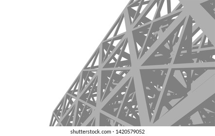 Structure building construction. Industrial background