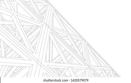 Structure building construction. Industrial background