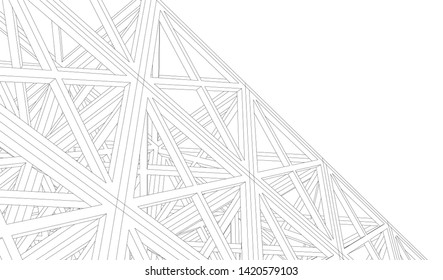 Structure building construction. Industrial background