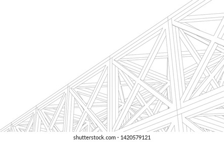 Structure building construction. Industrial background