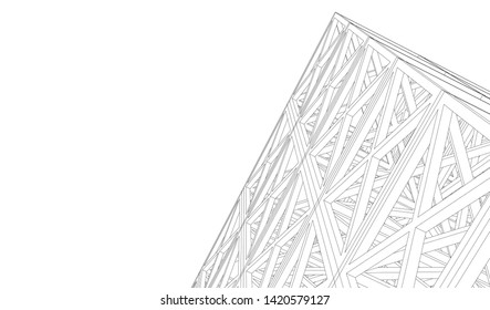Structure building construction. Industrial background