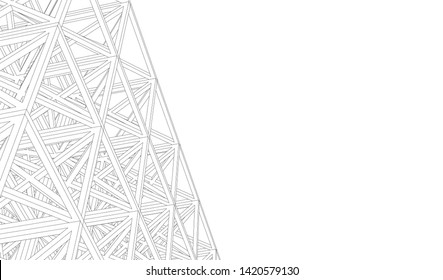 Structure building construction. Industrial background