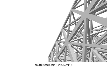 Structure building construction. Industrial background