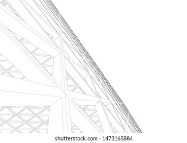 Structure building construction. Industrial background