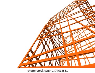 structure building construction. Industrial background
