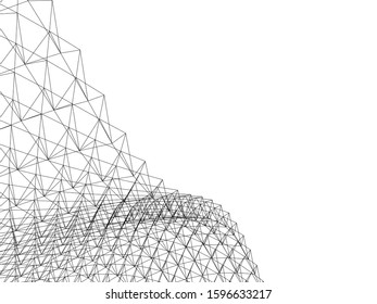 Structure building construction. Industrial background