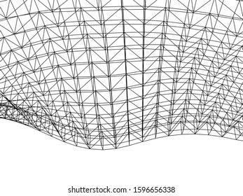 Structure building construction. Industrial background