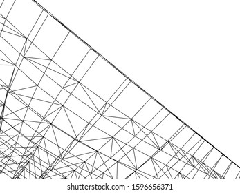 Structure building construction. Industrial background