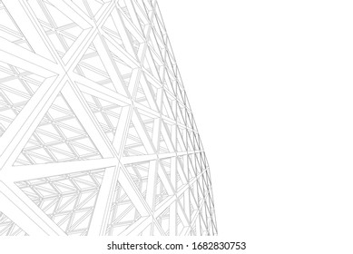 structure building construction. Industrial background