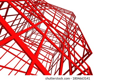 structure building construction. Industrial background