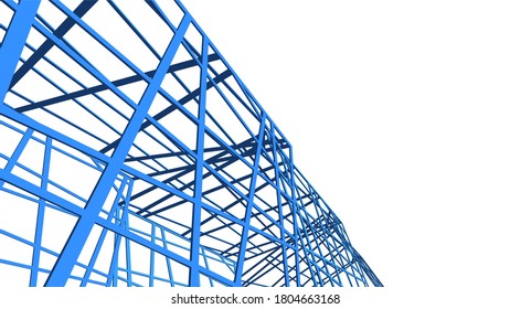 structure building construction. Industrial background