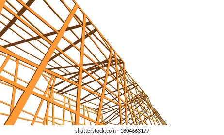 structure building construction. Industrial background