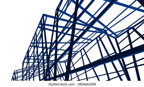 structure building construction. Industrial background
