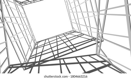 structure building construction. Industrial background