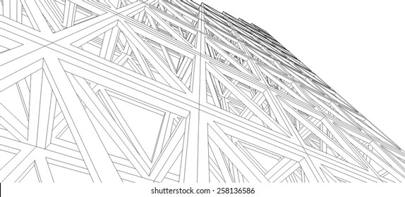 structure building construction. Industrial background