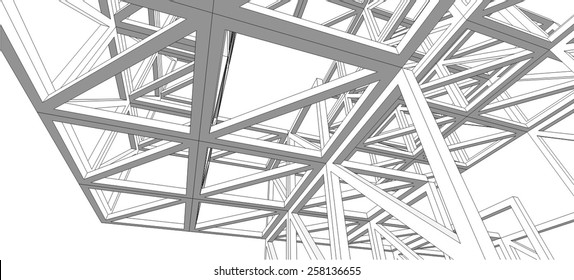 structure building construction. Industrial background