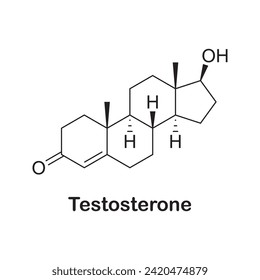 Die strukturelle Chemikalie von Testosteron (T) ist ein Medikament und natürlich vorkommendes Steroidhormon. Es wird zur Behandlung von männlichem Hypogonadismus, Geschlechtsdysphoria und bestimmten Arten von Brustkrebs angewendet 	C19H28O2
