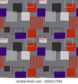 Structure collapse seamless pattern. Suitable for screen, print and other media.