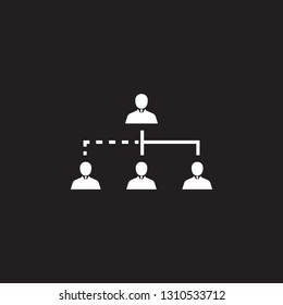 the structure of the company icon. Simple element illustration. Business icons universal for web and mobile