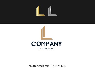 structure consisting of letter l minimal logo design