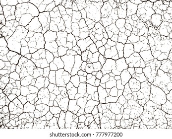 Structure of the cracked earth. Vector background.