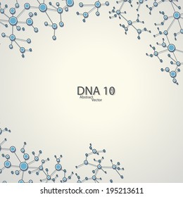 Structure of DNA eps10, vector elegant  illustration