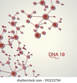 Structure of DNA eps10, vector elegant  illustration