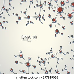 Structure of DNA eps10, vector elegant  illustration