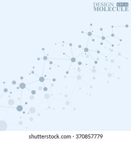 The structure of the DNA molecule and neurons. Science Vector for your design
